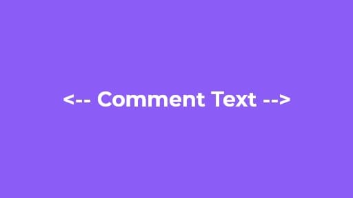 HTML Comment Generator
