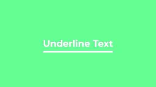 HTML Underlined Text Generator