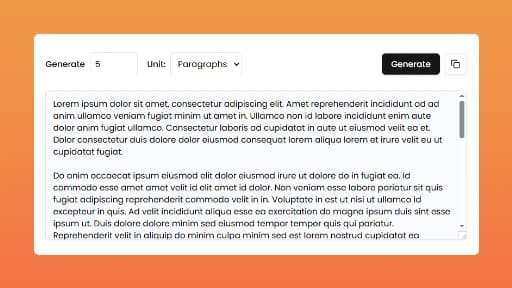 Lorem Ipsum Generator