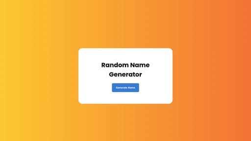 Random Name Generator