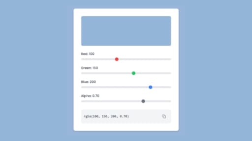 RGBA Color Picker