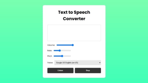 Text to Speech Converter